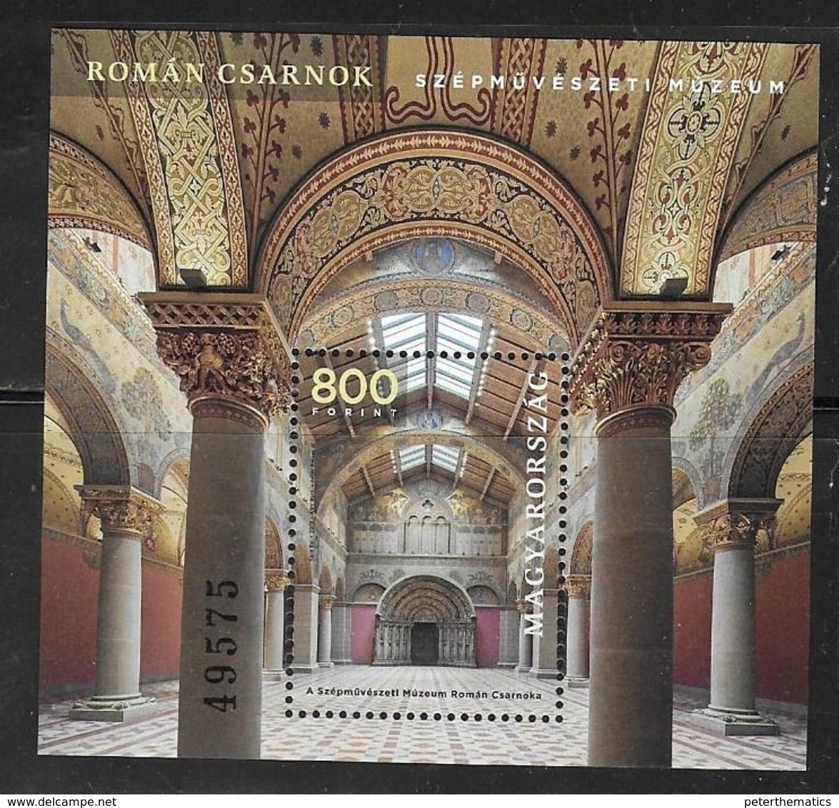 HUNGARY, 2019, MNH, MUSEUMS, RENOVATED HALL OF MUSEUM OF FINE ARTS, S/SHEET - Museen