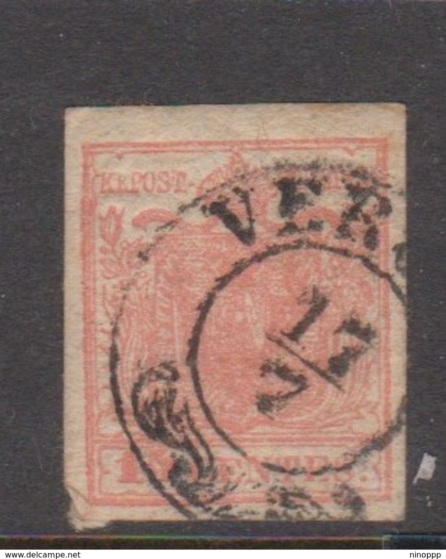 Lombardy-Venetia  S 6 1850 15c Red, Used - Lombardy-Venetia