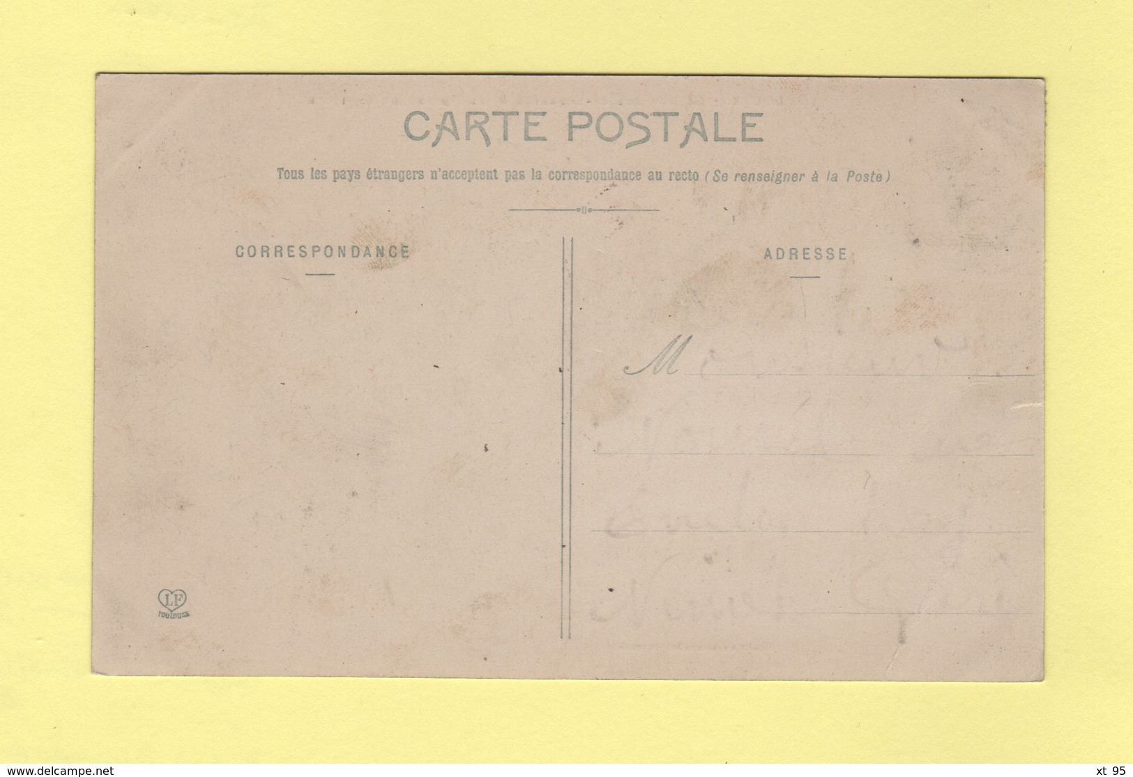 Ambulant - Bordeaux A Cette 1° A - 3 Juil 1907 - Typ Blanc - Poste Ferroviaire
