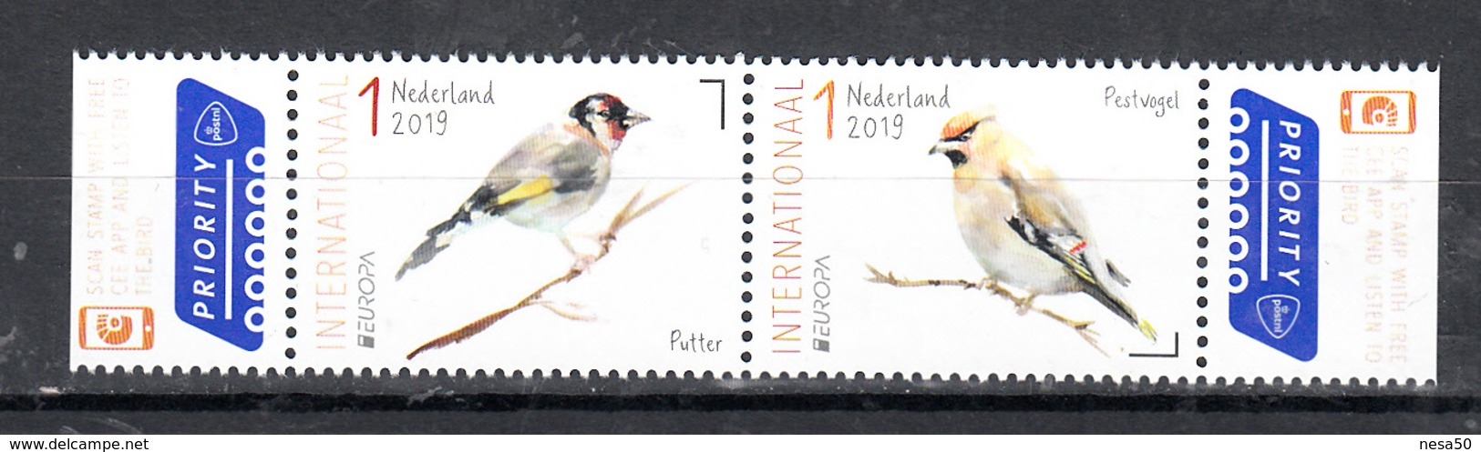 Nederland 2019 Nvph Nr ??, Mi Nr ??, Europa, Vogels In Nederland , Putter + Pestvogel, Putter + Plague Bird - Ongebruikt