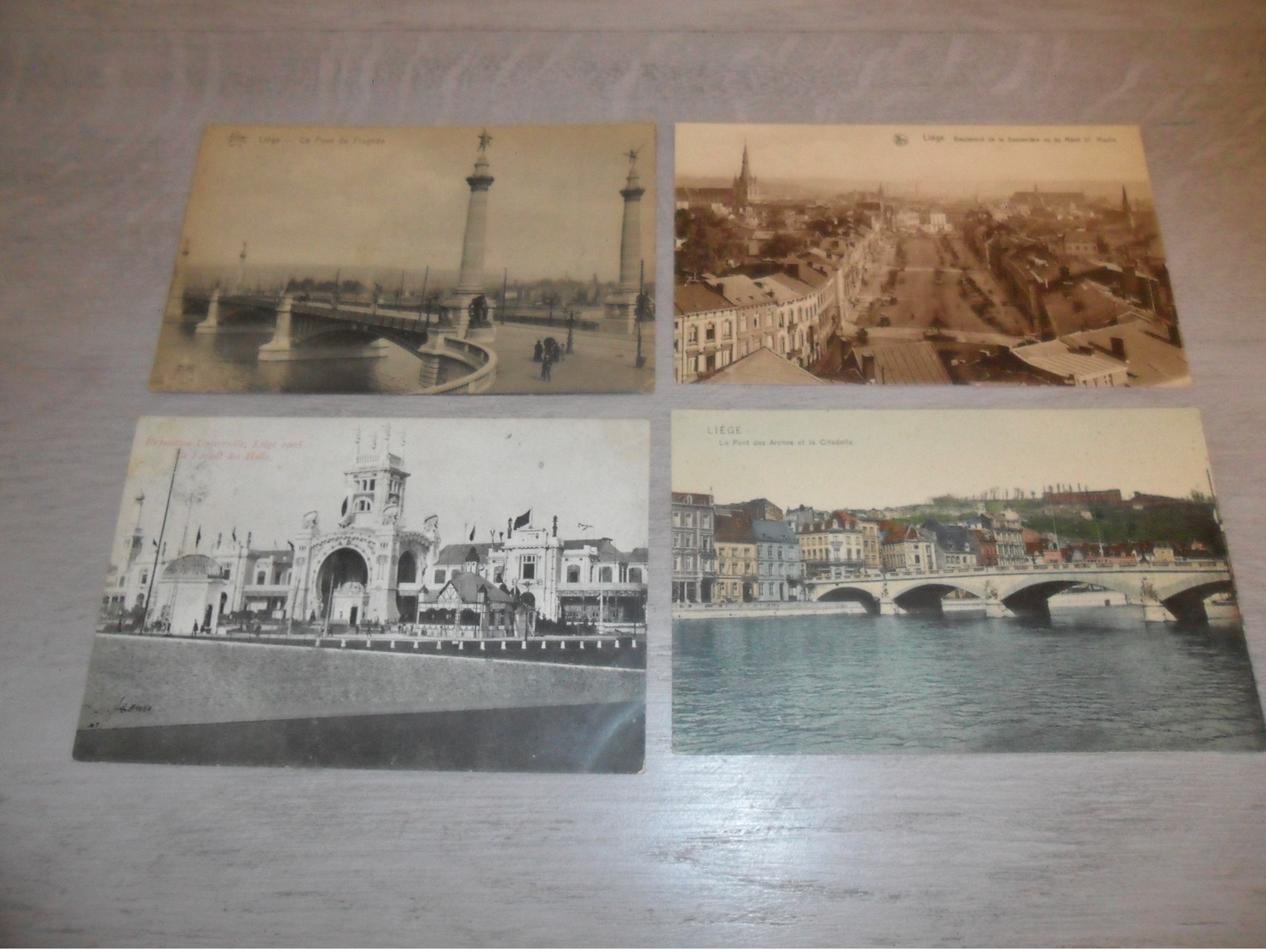 Beau lot de 60 cartes postales de Belgique  Liège     Mooi lot van 60 postkaarten van België  Luik - 60 scans