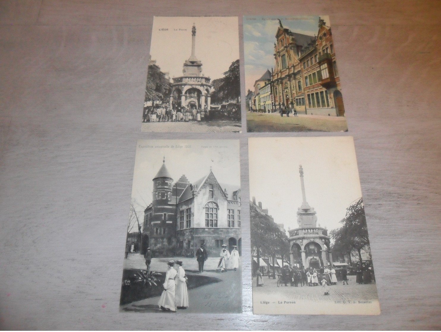 Beau lot de 60 cartes postales de Belgique  Liège     Mooi lot van 60 postkaarten van België  Luik - 60 scans