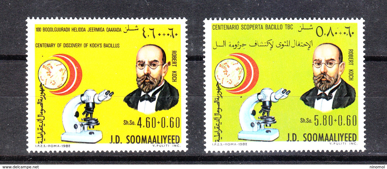 Somalia   -   1982. Vittoria Sulla Tubercolosi: Koch. Victory Over Tuberculosis: Koch. Complete MNH Series - Malattie