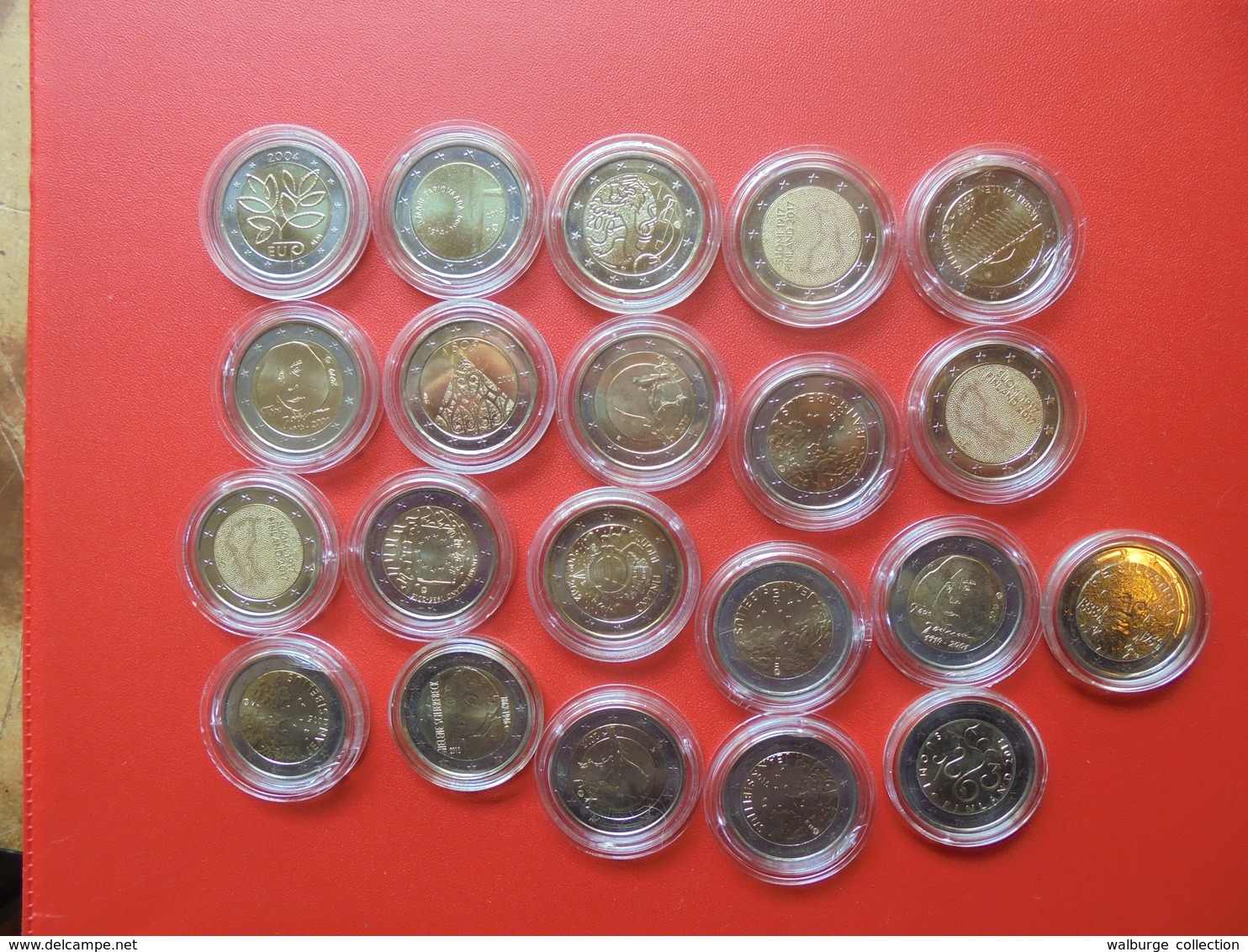 LOT De 2 EURO FINLANDE 21 MONNAIES Entre 2004(RARE !) Et 2017 QUALITE UNC - Autres & Non Classés