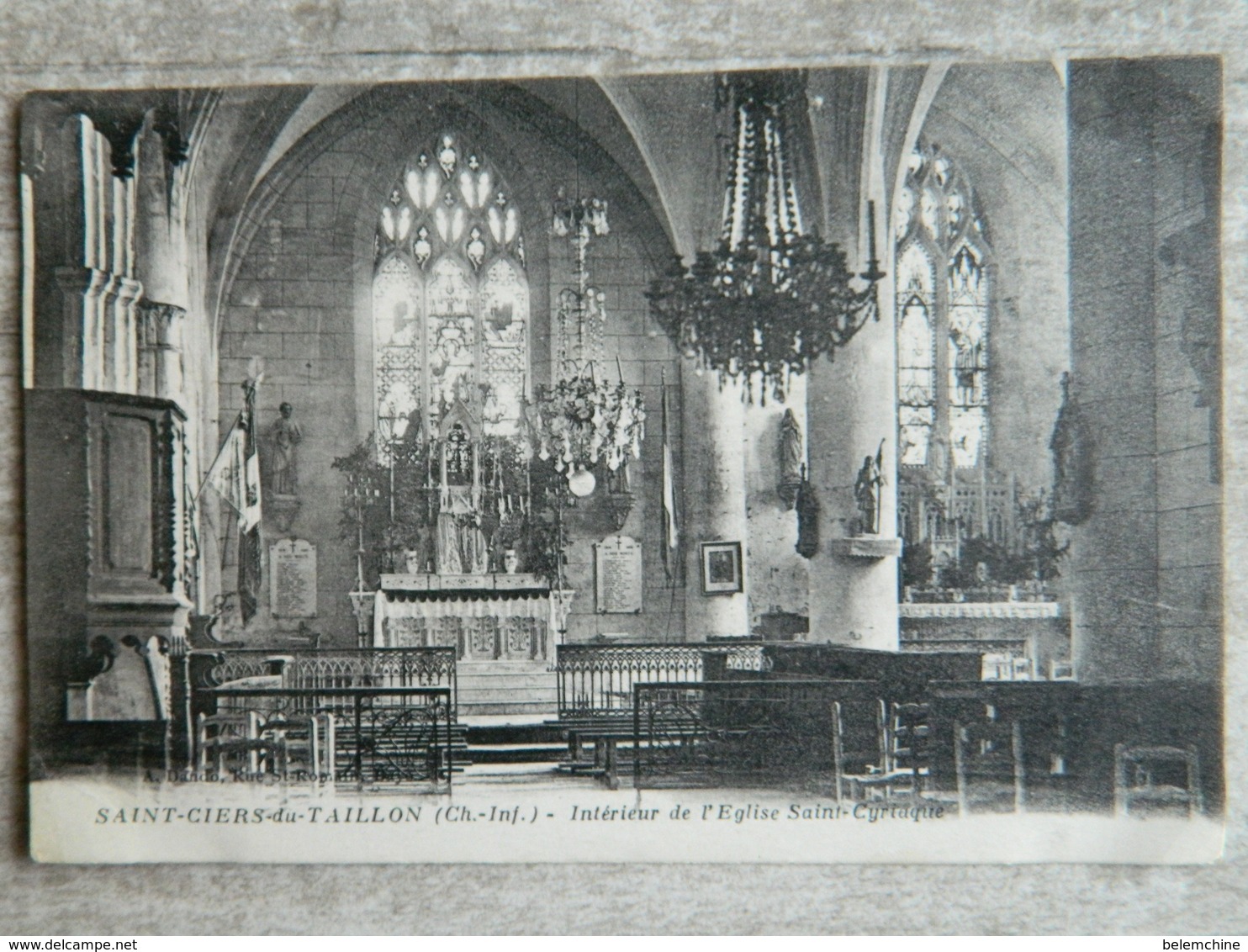 SAINT CIERS DU TAILLON         INTERIEUR DE L'EGLISE SAINT CYRIAQUE - Autres & Non Classés