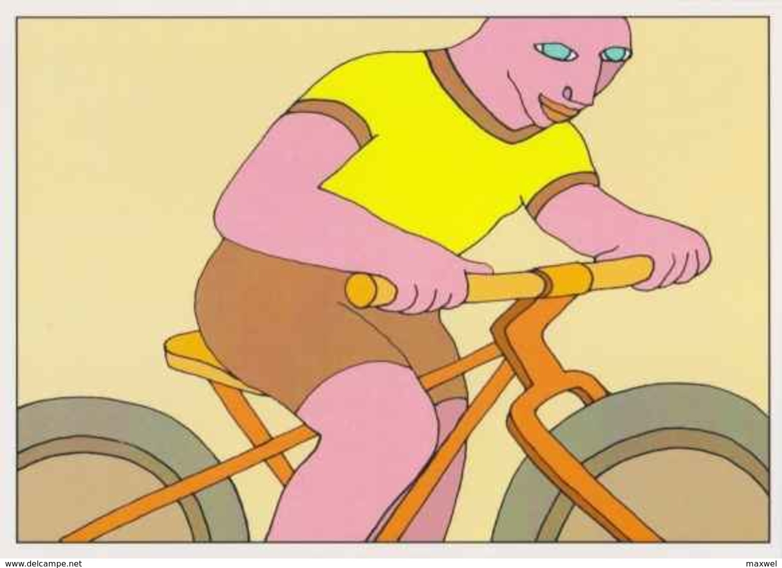 Cpm 1741/335 ERGON - Homme à Bicyclette - Vélo - Cyclisme - Bicycle - Illustrateurs - Illustrateur - Ergon