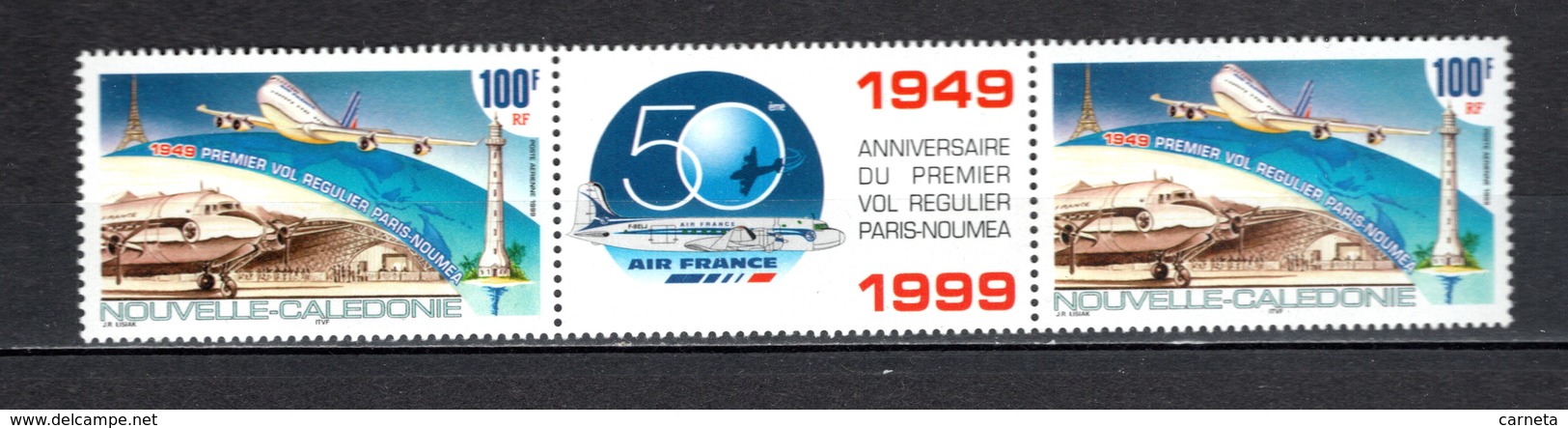 Nlle CALEDONIE  PA N° 347A   NEUF SANS CHARNIERE  COTE 7.00€   AVION PREMIER VOL REGULIER - Unused Stamps