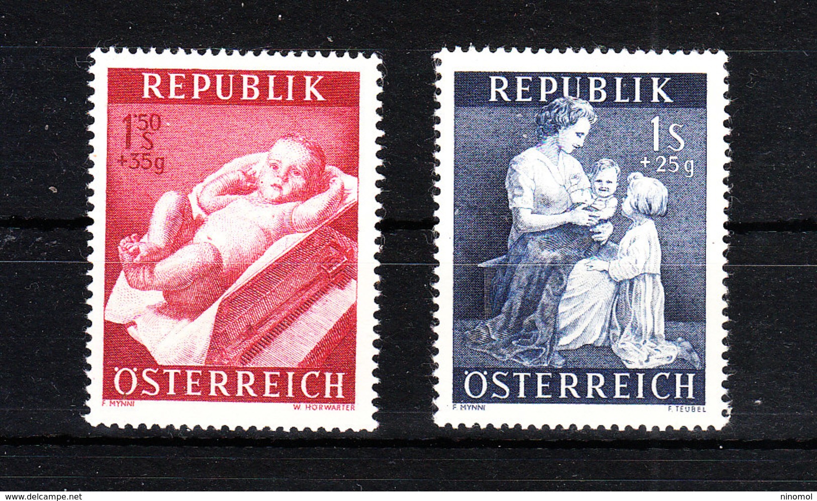 Austria   - 1954. Amore Materno: Neonato E Figli. Maternal Love: Newborn And Children. MNH - Altri & Non Classificati