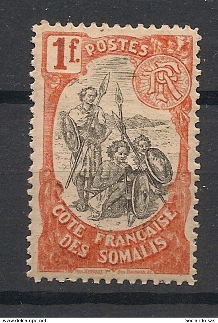 Côte Des Somalis - 1903 - N°Yv. 64 - Guerriers 1f Orange - Neuf Luxe ** / MNH / Postfrisch - Ungebraucht