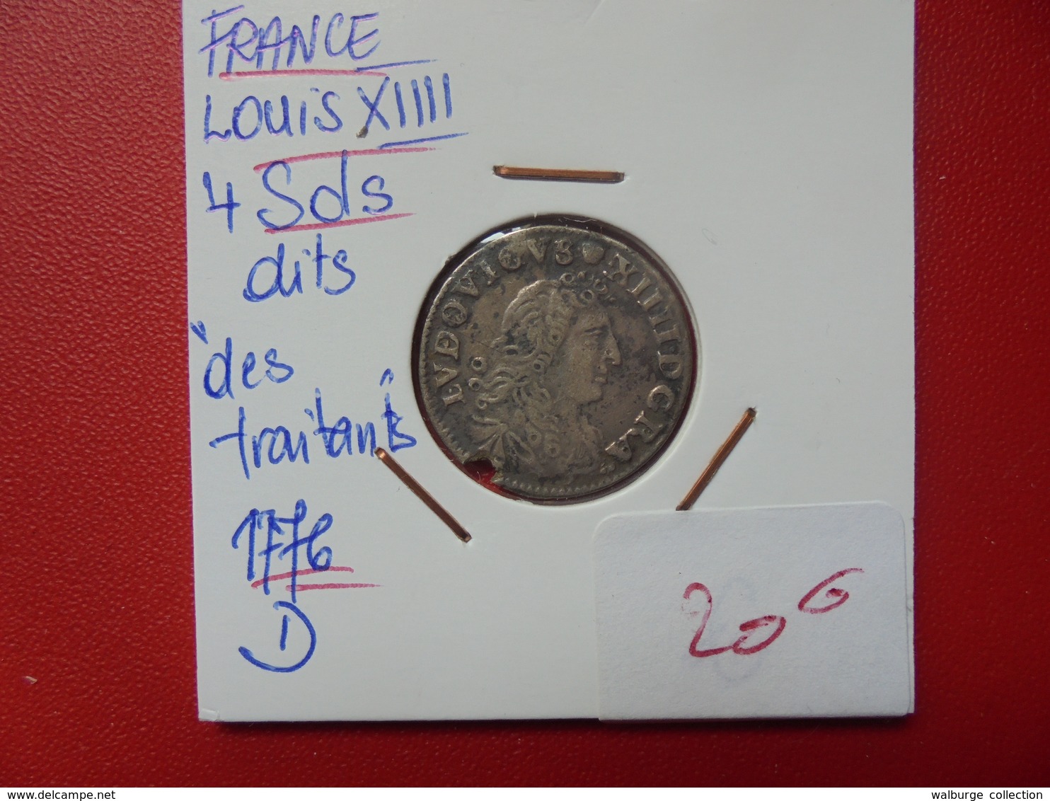 LOUIS XIV 4 SOLS 1676 "D" ARGENT BELLE PATINE-PETIT COIN ROGNER (A.7) - 1643-1715 Louis XIV Le Grand