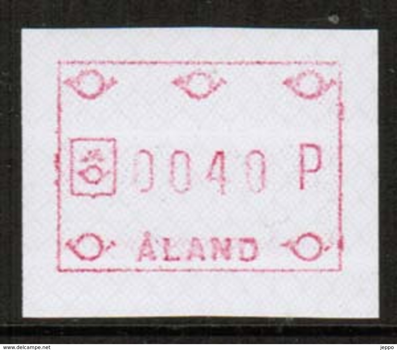 1989 ATM 3 Y, Label On Phosphorent Paper Mnh Michel V 25 €. - Aland