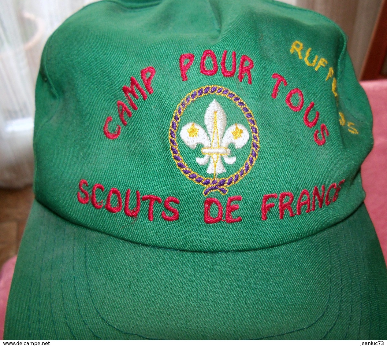 SCOUTISME - CASQUETTE "CAMP POUR TOUS" SCOUTS DE FRNACE - RUFFEC 95 - Scoutisme