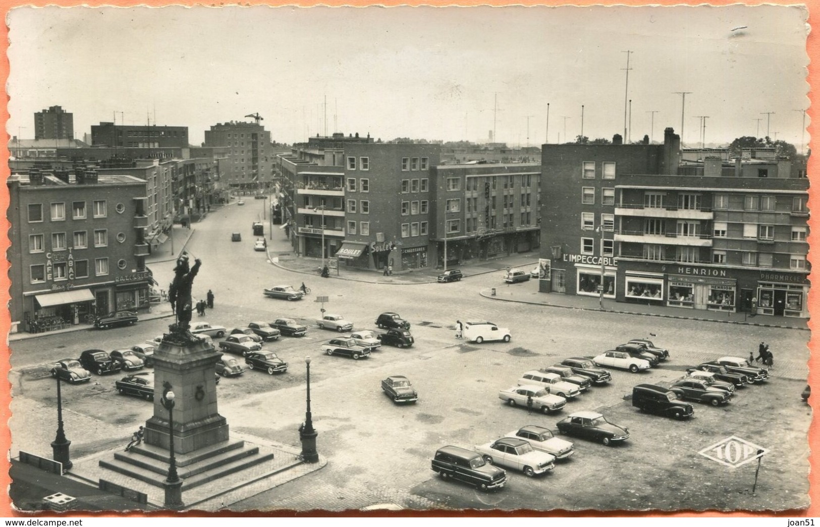 TOP N° 451   DUNKERQUE PLACE JEAN BART  1959 - Dunkerque