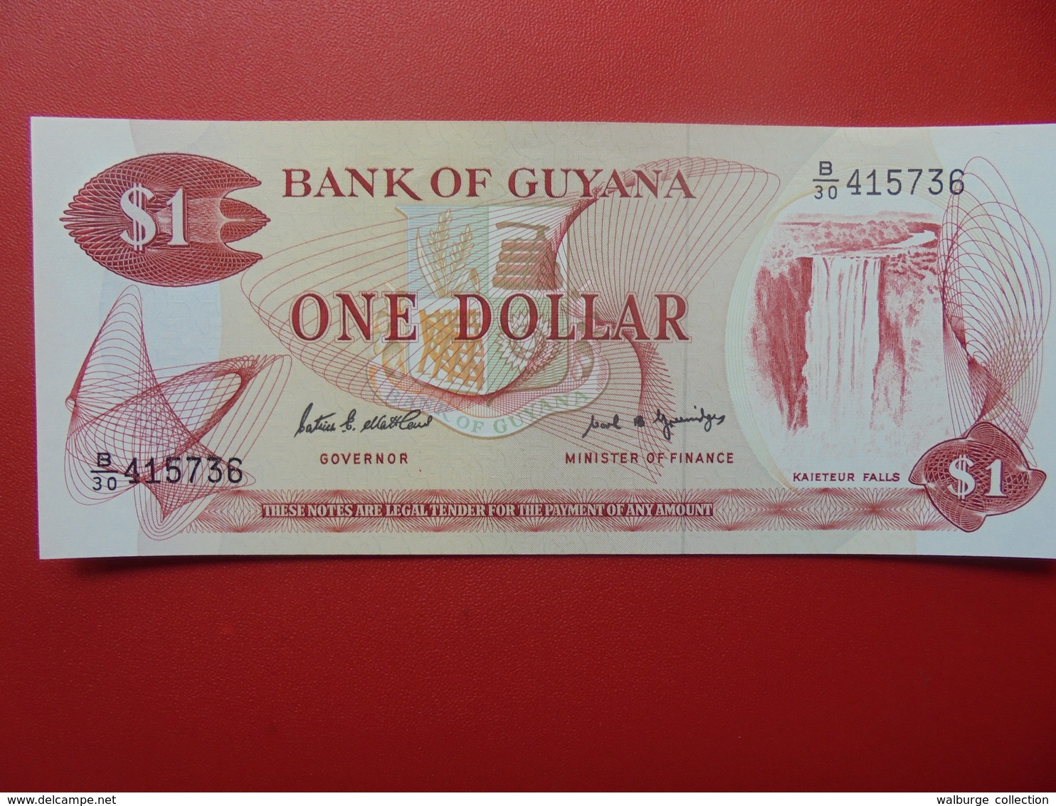 GUYANE 1$ 1966-92 PEU CIRCULER/NEUF - Guyana