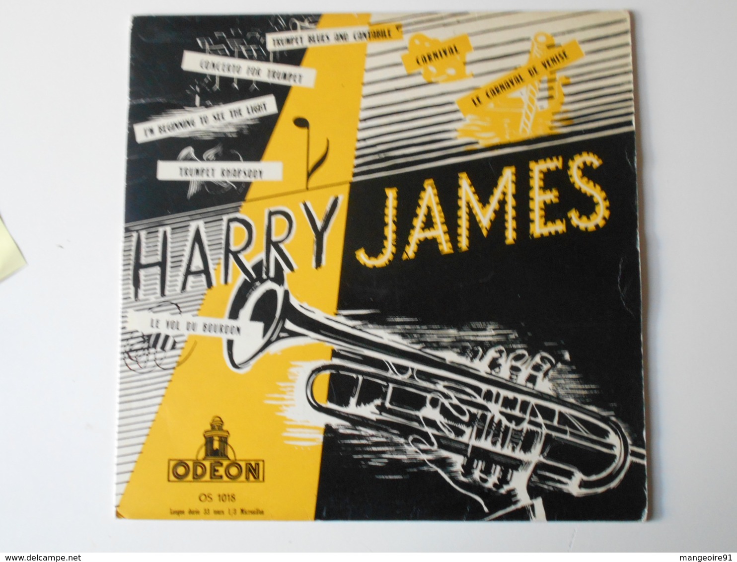 Disque 33 Tours Microsillon 1/3 HARRY JAMES (jazz Trompette) (D) - Jazz