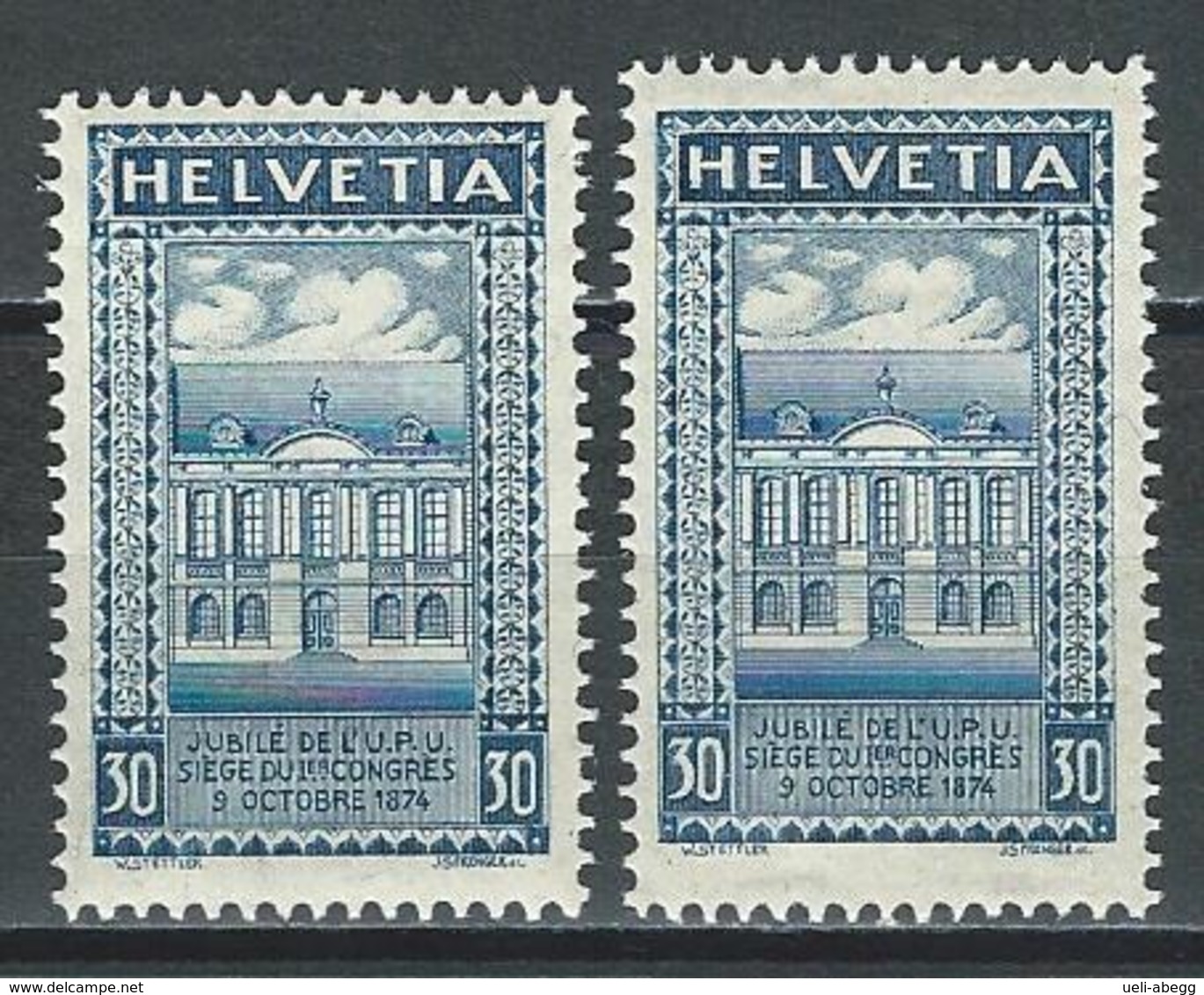 SBK 168BII, Mi 193By, 23 Und 24 Zähne Senkrecht ** MNH - Nuovi