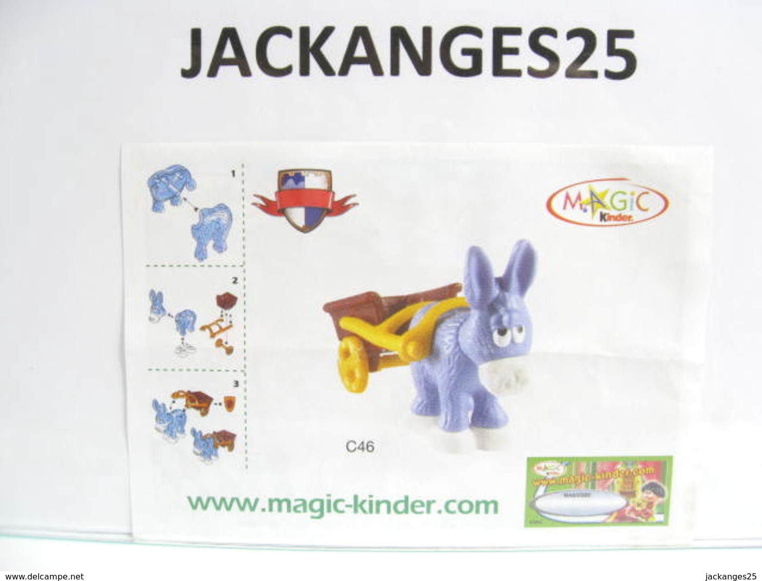 KINDER FUNNY CASTLE MPG C 46 CHARIOT B 2004 + BPZ EU + MAGIC CODE - Montables