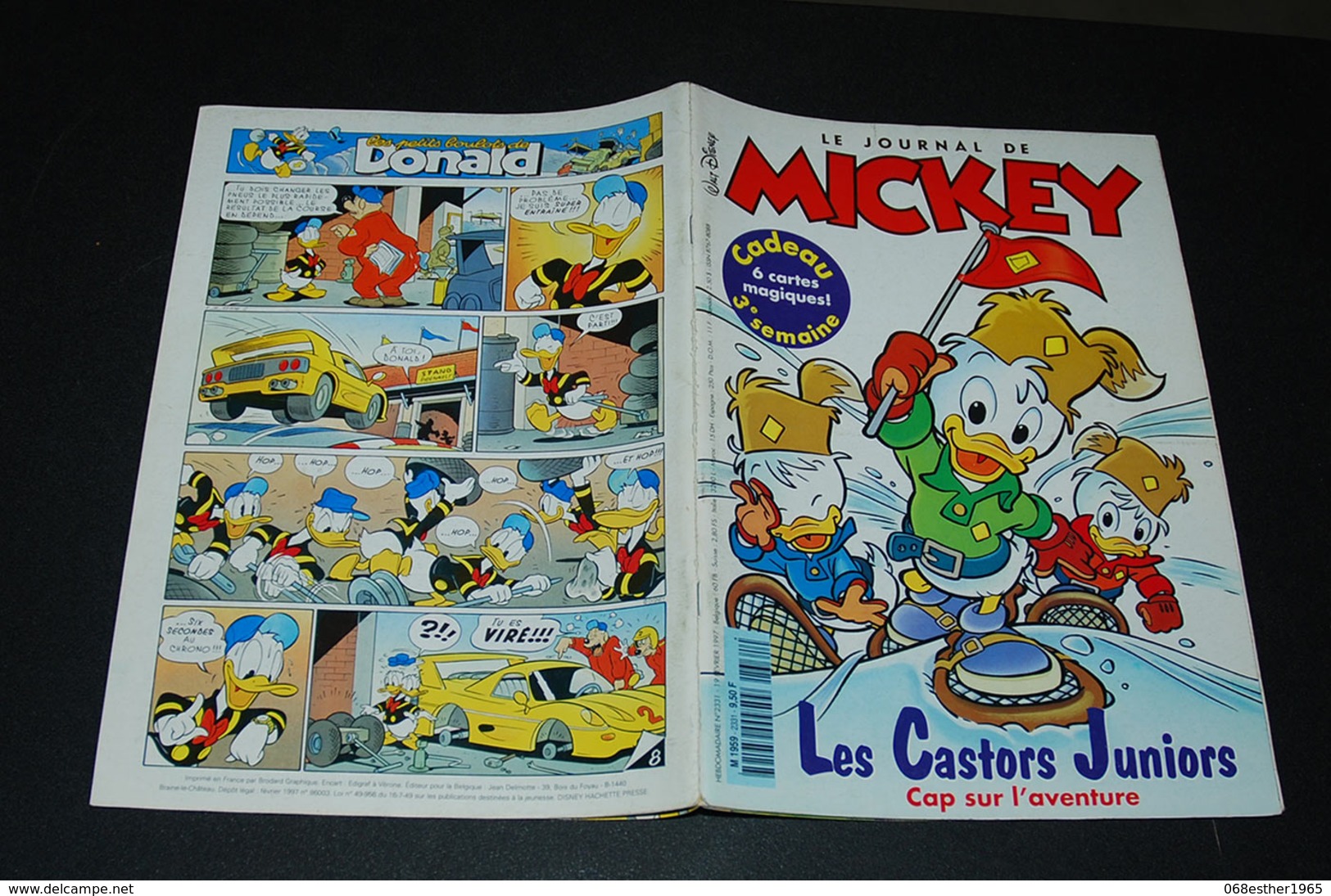 Journal De Mickey N° 2331 Avec Les Cartes Magiques Et Un Encart Abonne Toi à Mickey - Journal De Mickey