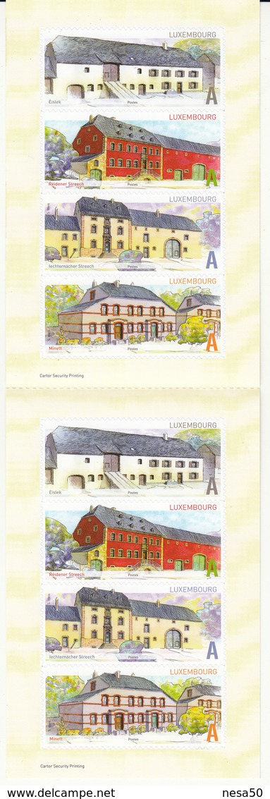 Luxemburg 2011 Mi Nr 1926 - 1929, MH Architectuur - Ongebruikt