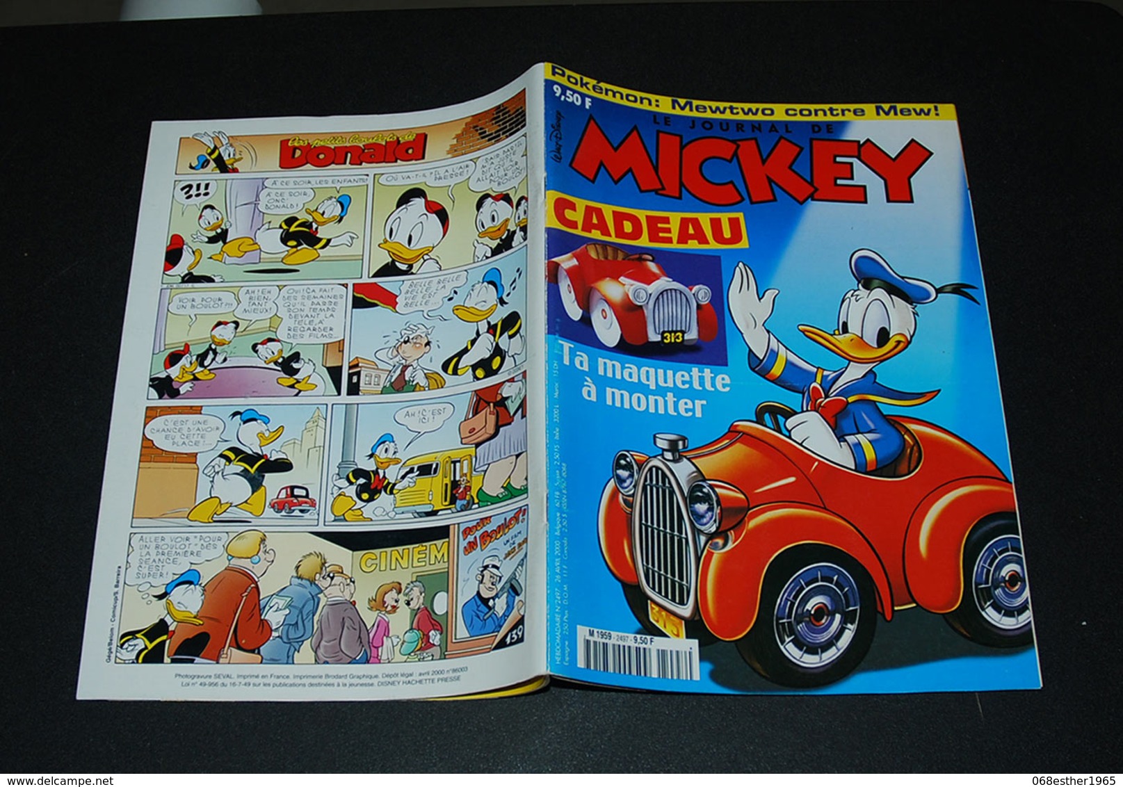 Journal De Mickey N° 2497 Avec La Maquette De La Voiture Donald à Monter - Journal De Mickey