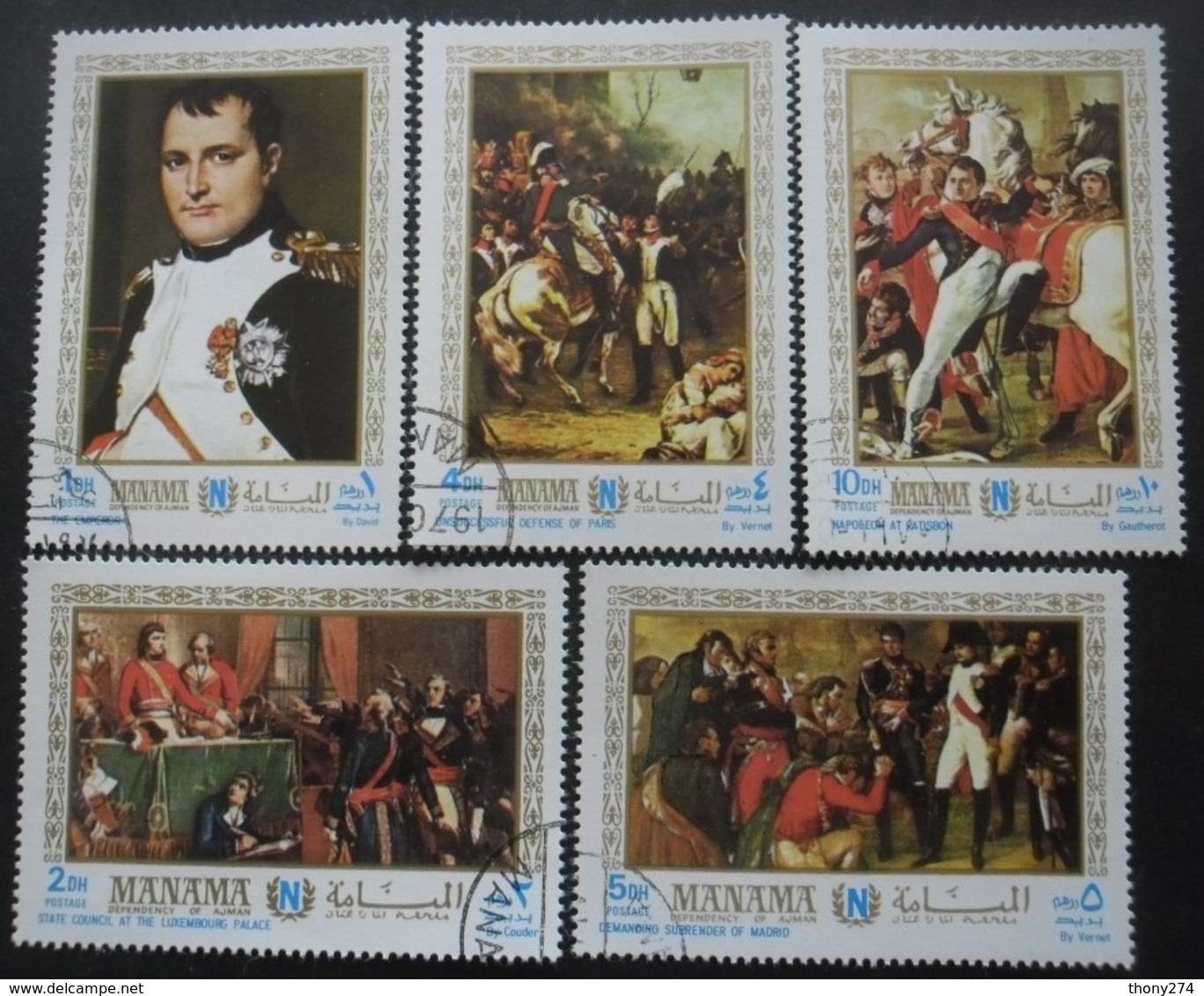 MANAMA Série N°36 Au 36D Napoléon Oblitéré - Lots & Kiloware (mixtures) - Max. 999 Stamps