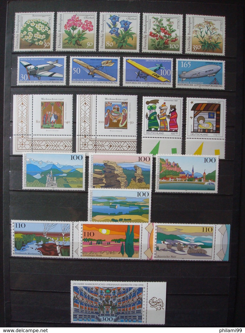 GERMANY 1991-1997 NICE THEMATIC  MNH** 2 SCANS - Collections