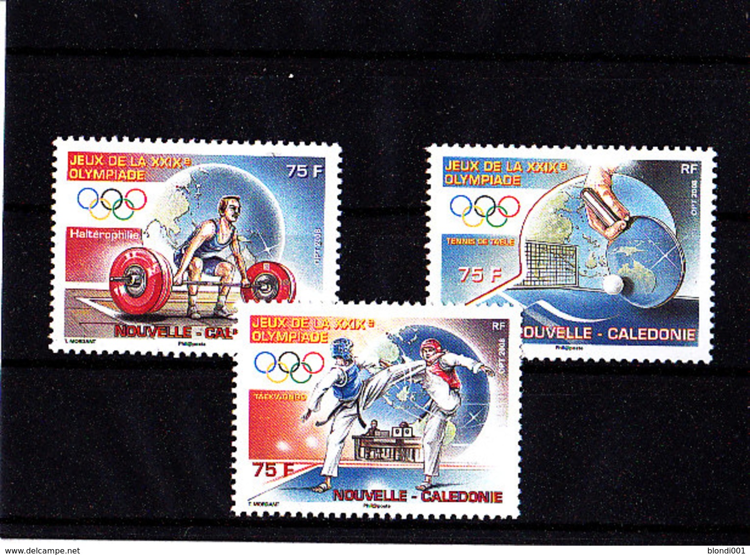 Olympics 2008 - Olympiques - Weightlifting - NEW CALEDONIA - Set MNH - Summer 2008: Beijing