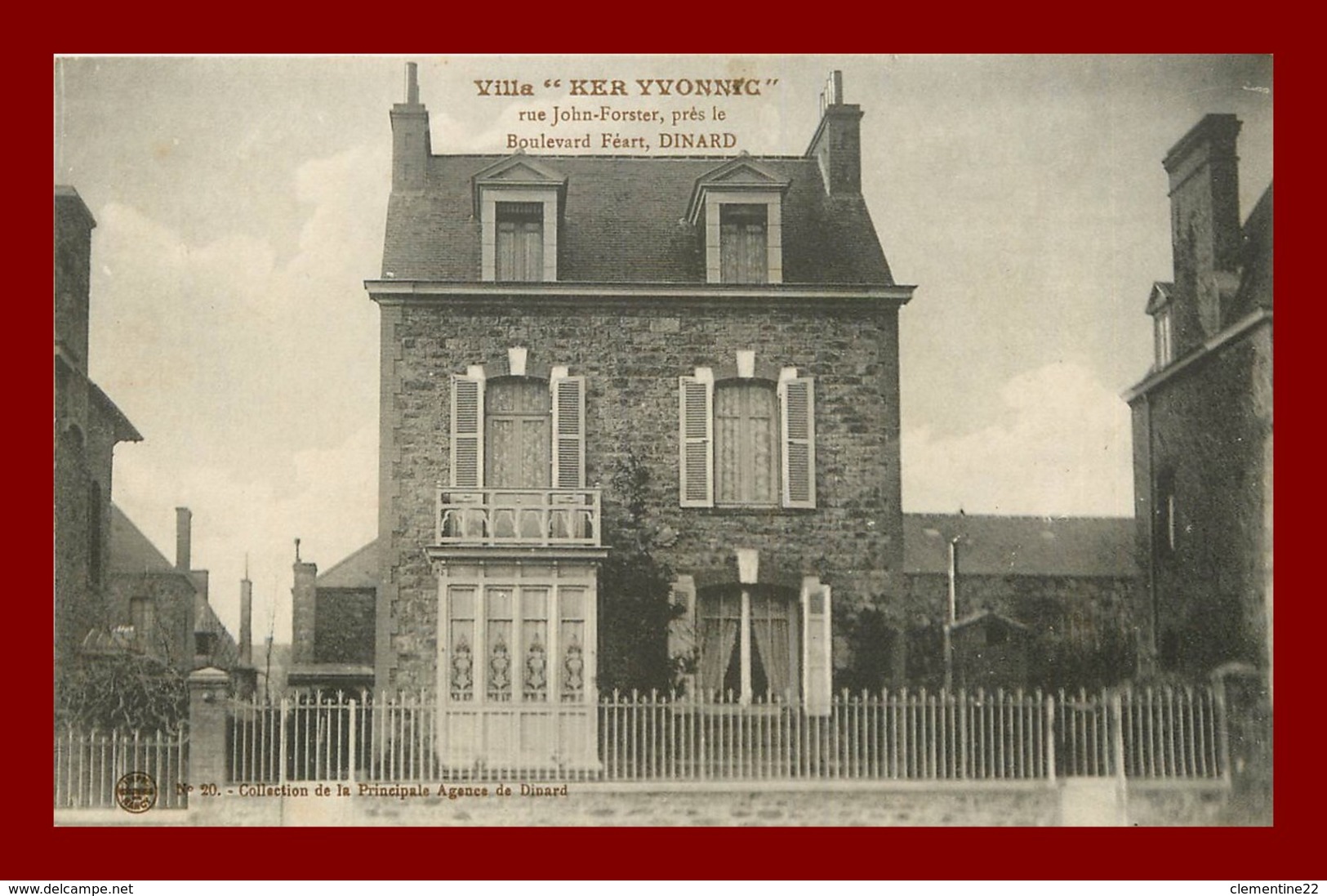 Dinard * Villa Ker Yvonnic   (scan Recto Et Verso ) - Dinard