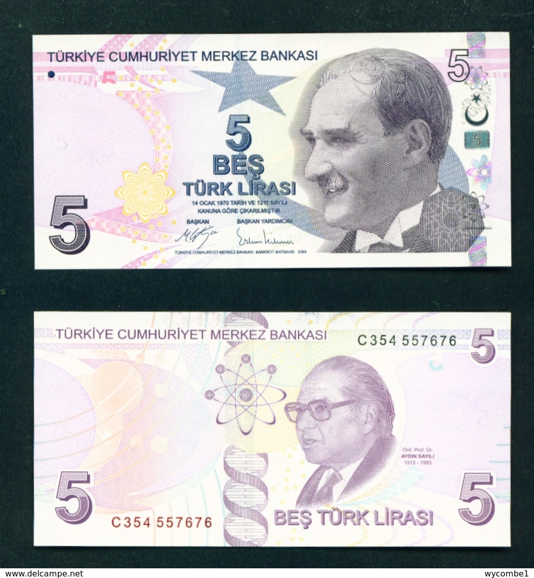 TURKEY - 2009 (2017 Signatures) 5 Lira UNC - Turkey