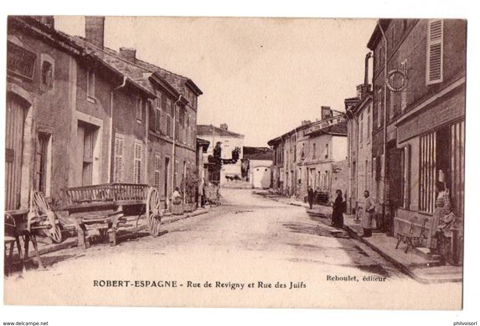 ROBERT-ESPAGNE RUE DE REVIGNY ET RUE DES JUIFS COMMERCES ANIMEE - Autres & Non Classés