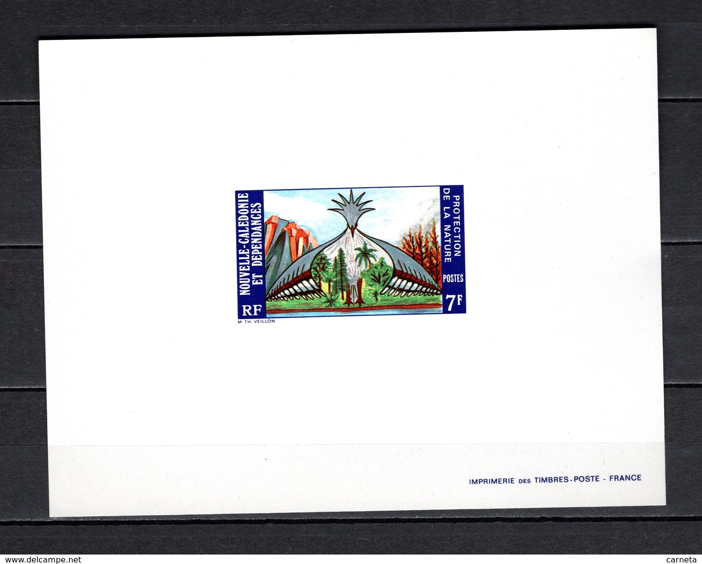 Nlle CALEDONIE N° 390  EPREUVE DE LUXE   NEUF SANS CHARNIERE  COTE 15.00€  PROTECTION DE LA NATURE PAYSAGE - Non Dentelés, épreuves & Variétés