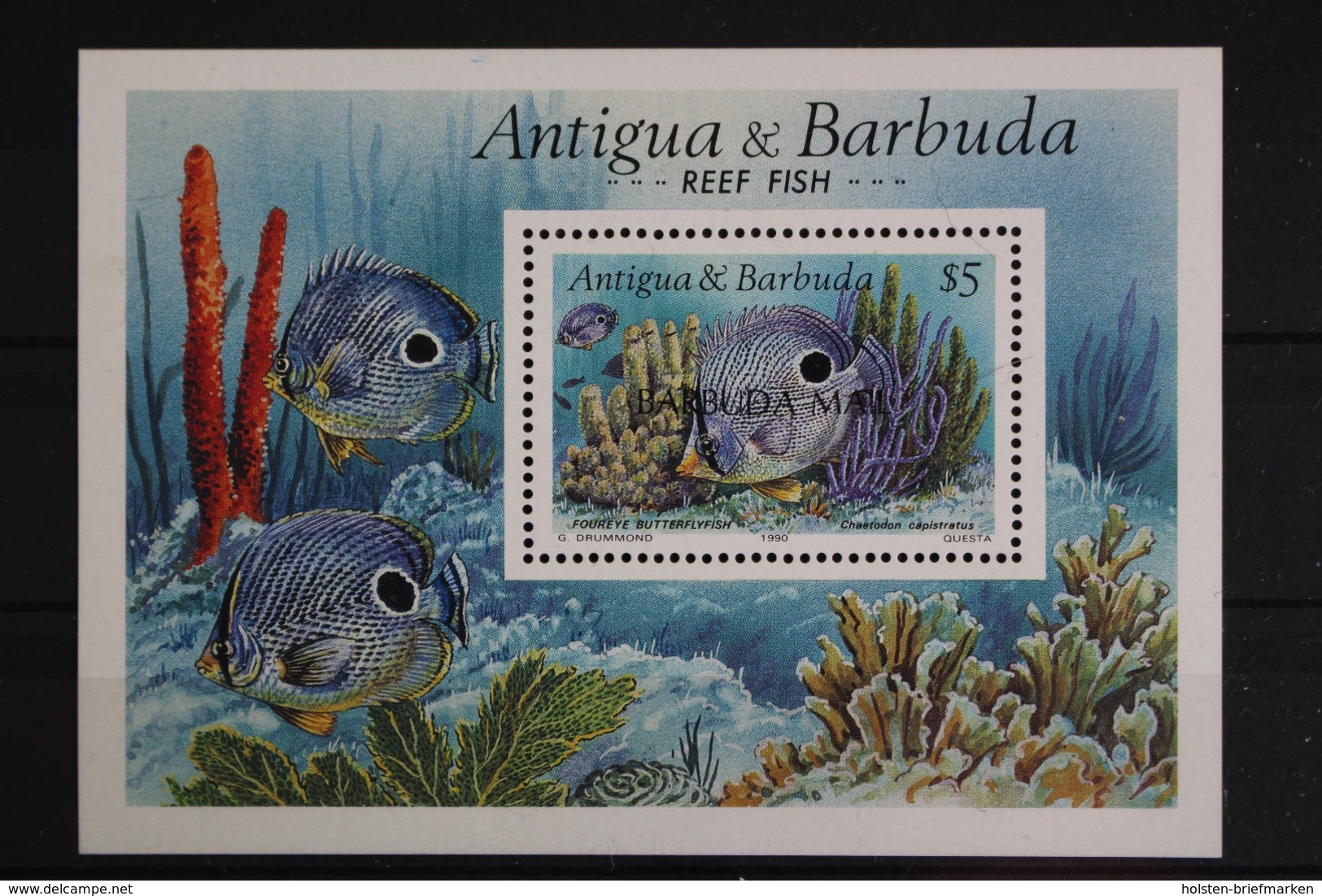 Antigua+Barbuda-Barbuda, Fische / Meerestiere, MiNr. Block 162, Postfrisch / MNH - Antigua Und Barbuda (1981-...)