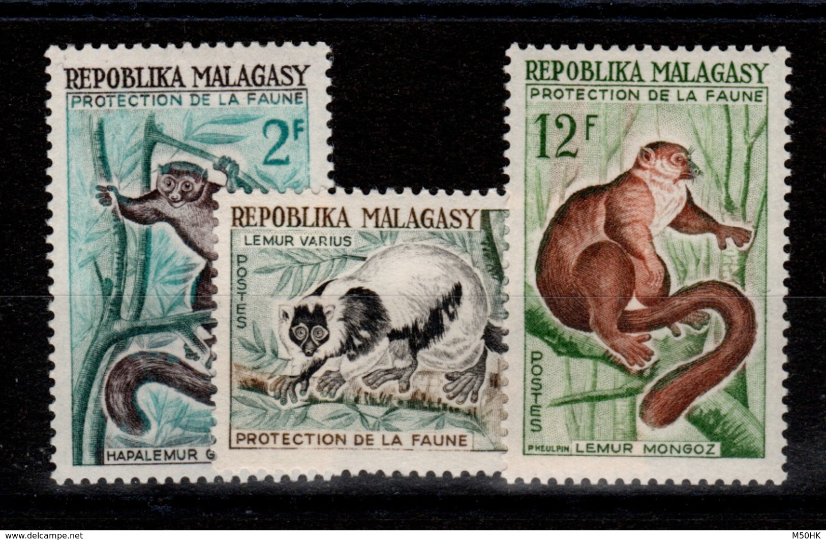 Madagascar - YV 357 à 359 N** Lemuriens - Madagascar (1960-...)