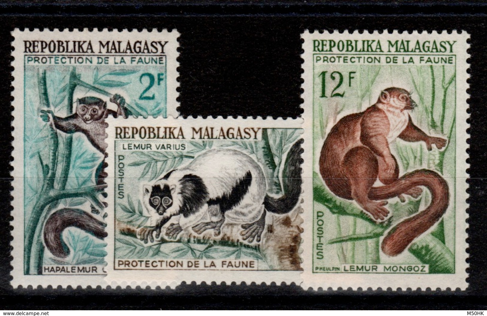 Madagascar - YV 357 à 359 N** Lemuriens - Madagascar (1960-...)