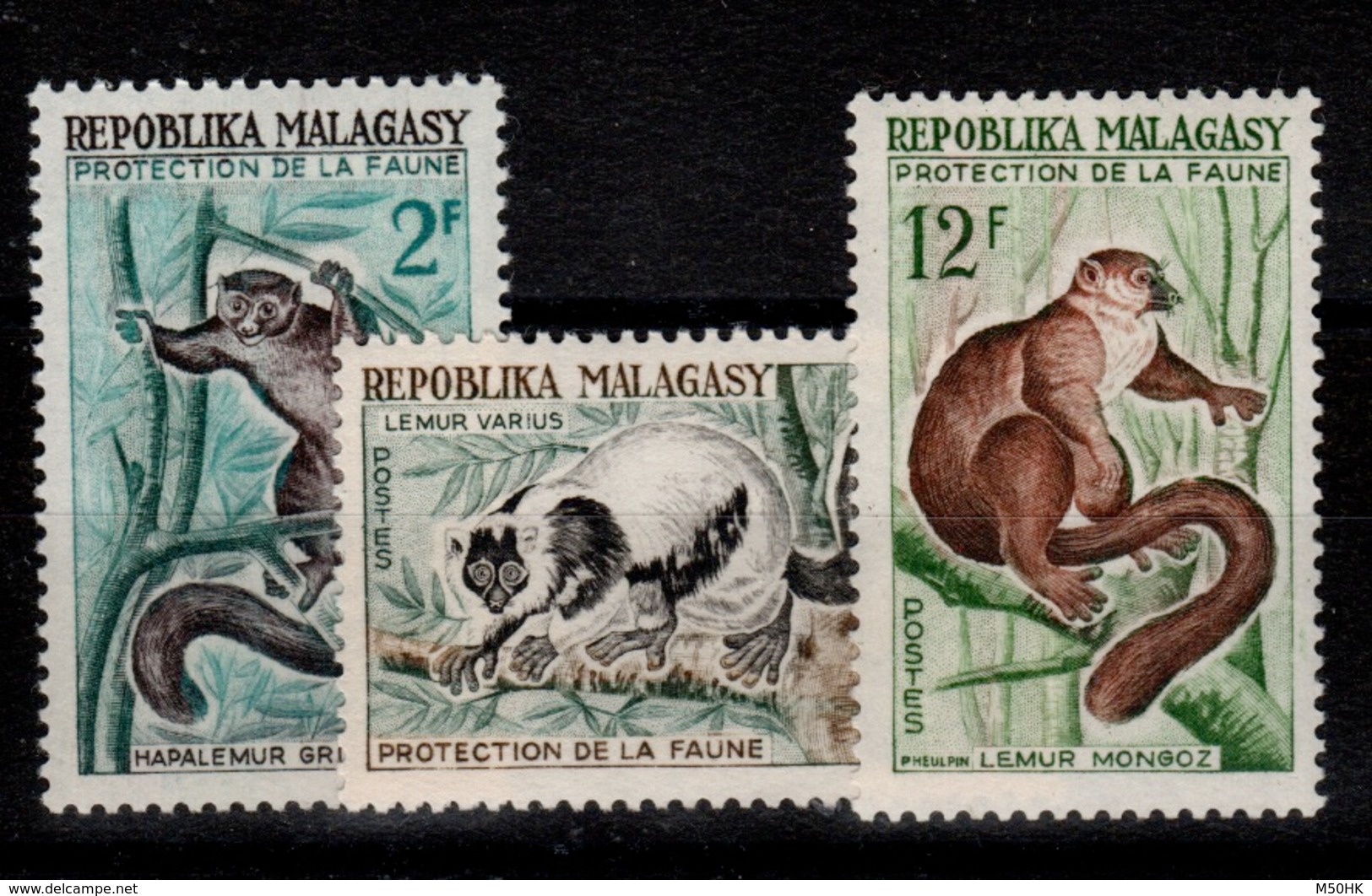 Madagascar - YV 357 à 359 N** Lemuriens - Madagascar (1960-...)