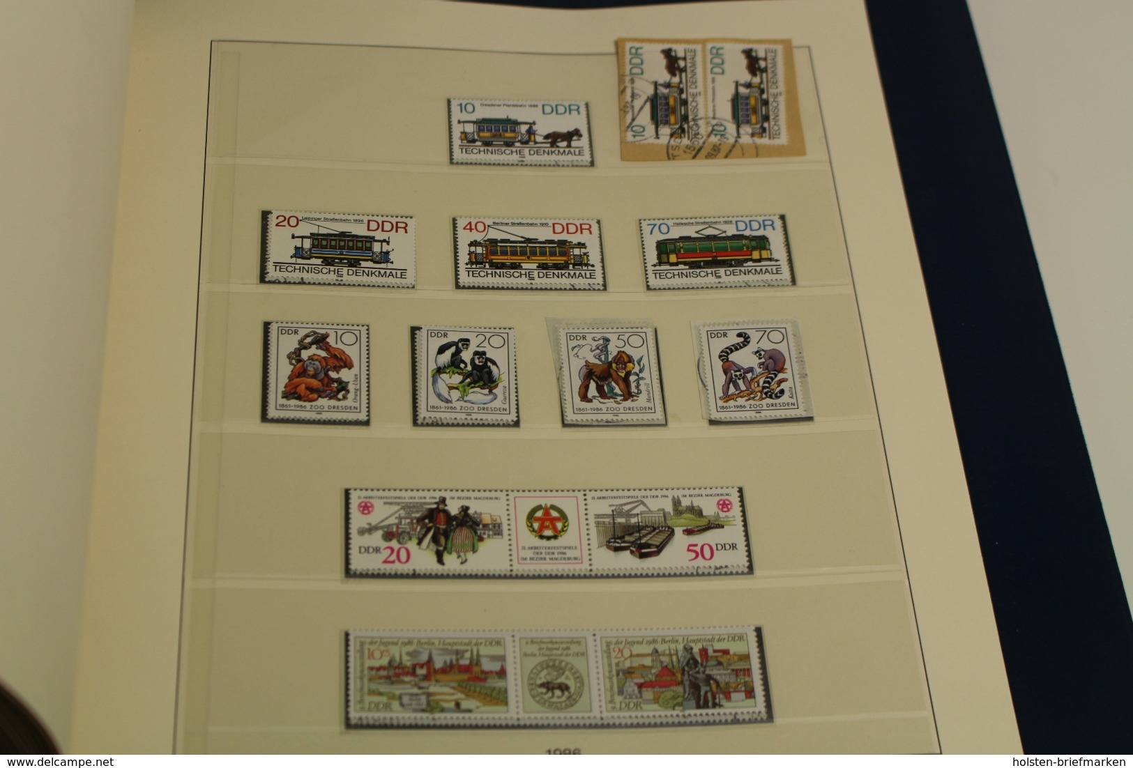 DDR 1980-1990, fast komplette Sammlung auf Lindner T Vordruckblättern