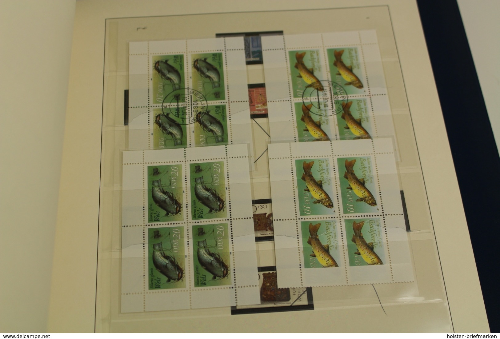 DDR 1980-1990, fast komplette Sammlung auf Lindner T Vordruckblättern