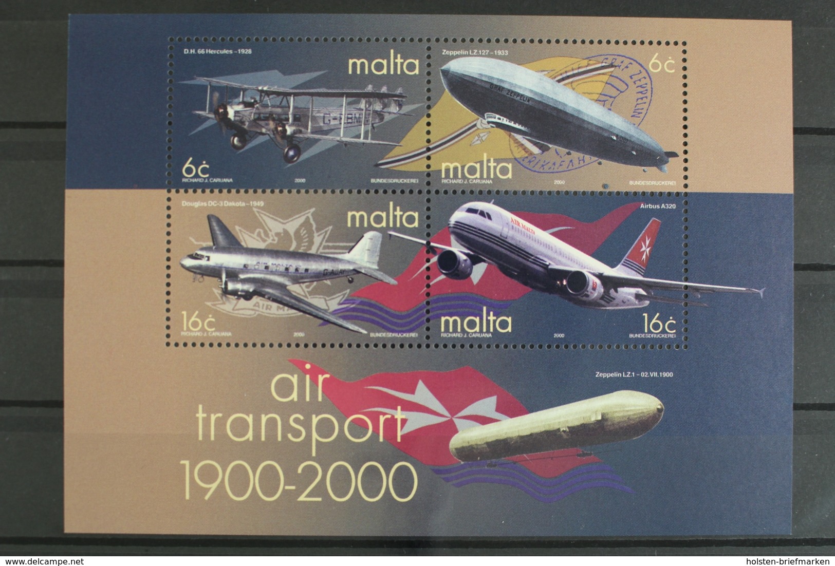 Malta, Flugzeuge, MiNr. Block 19, Postfrisch / MNH - Malta