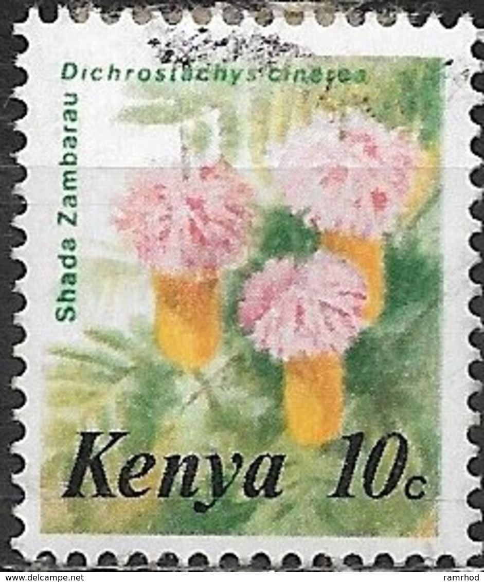 KENYA 1983 Flowers - 10c Shada Zambarau  FU - Kenya (1963-...)