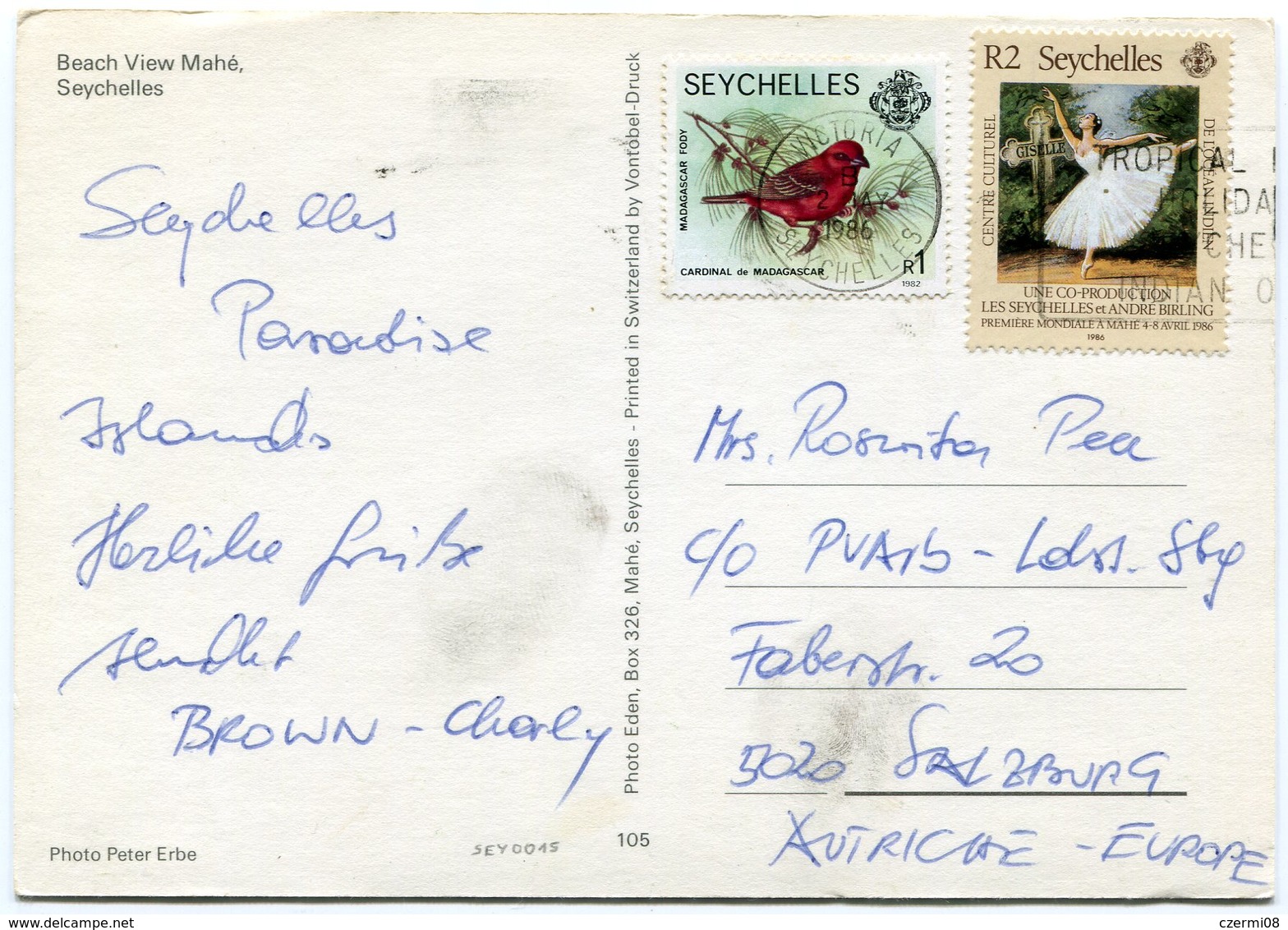Seychelles - Postcard - Carte Postale - Seychelles (1976-...)