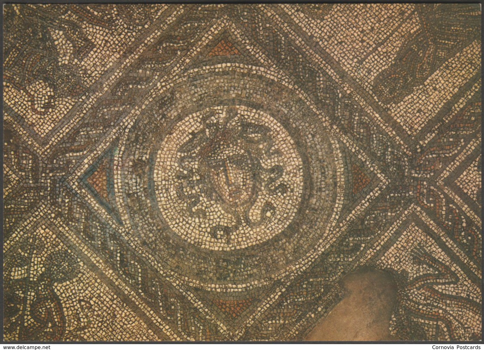 Mosaic, Roman Villa, Brading, Isle Of Wight, C.1970s - J Arthur Dixon Postcard - Altri & Non Classificati