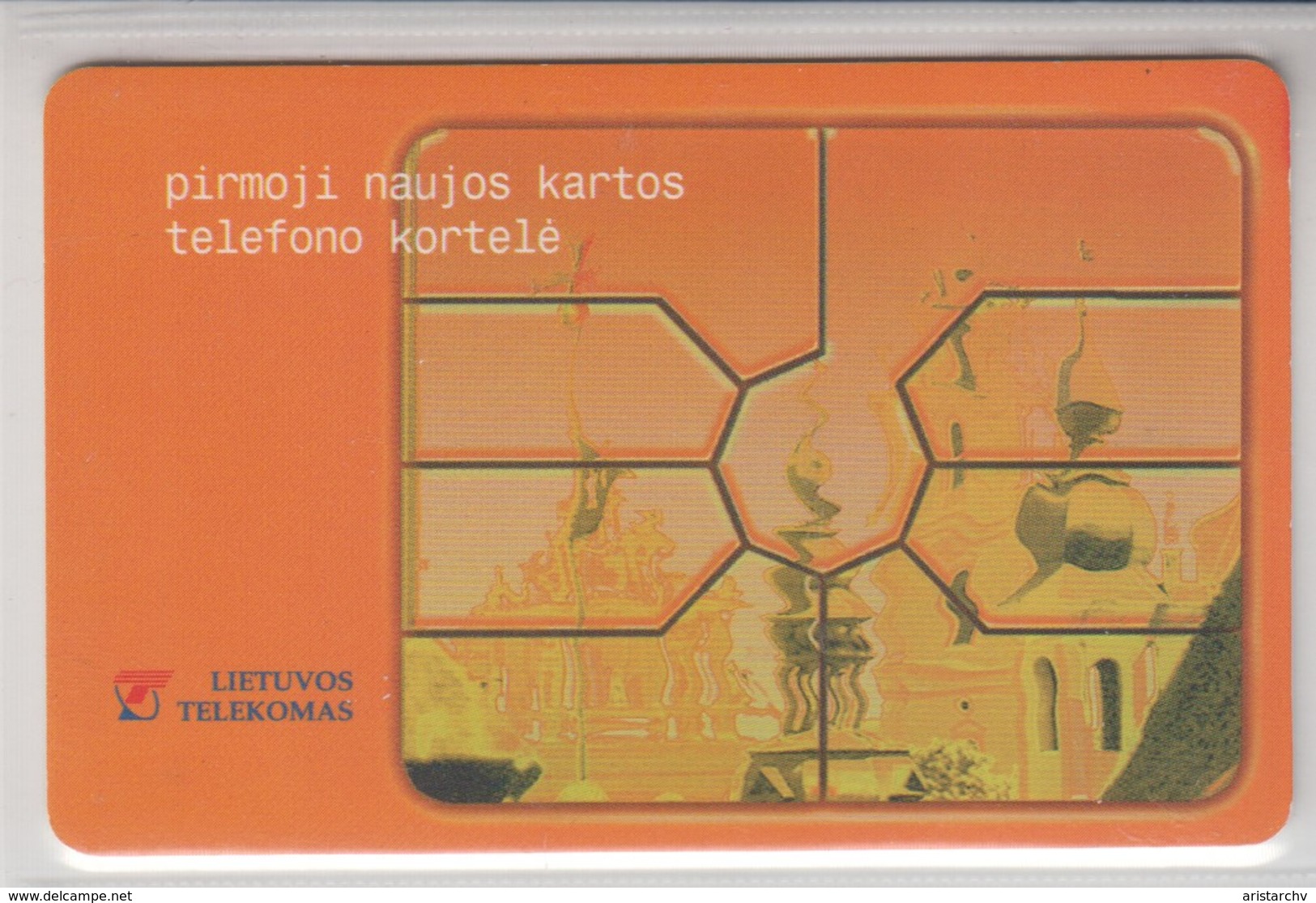 LITHUANIA 1997 2 FIRST CHIP CARDS - Lituanie