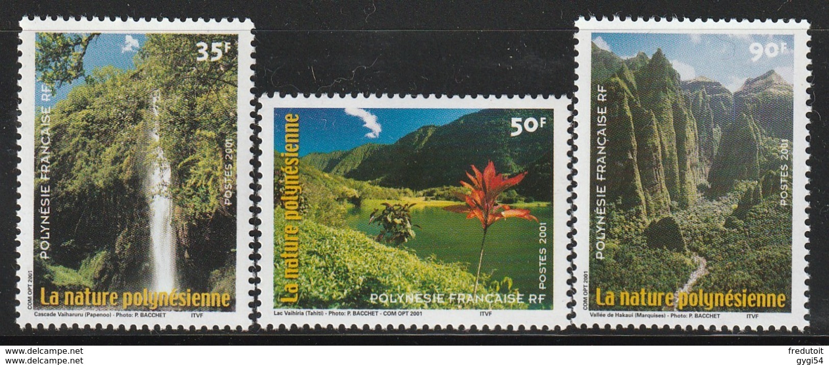 Polynésie Française  2001   Cat Yt     N° 634, 635, 636    N** MNH - Neufs