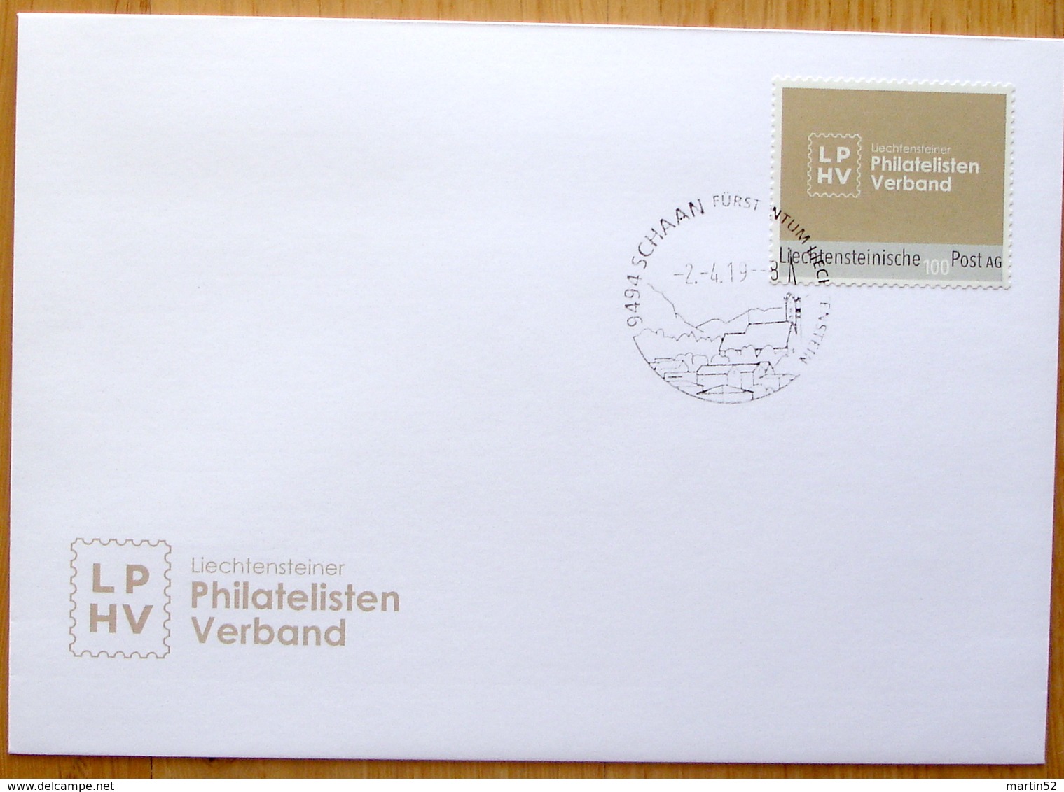 Liechtenstein 2019: "dieMarke.Li" Mit Neuem Logo Des LPHV (zur GV) Mitglieder-FDC For Members Only, Mit O SCHAAN 2.4.19. - FDC