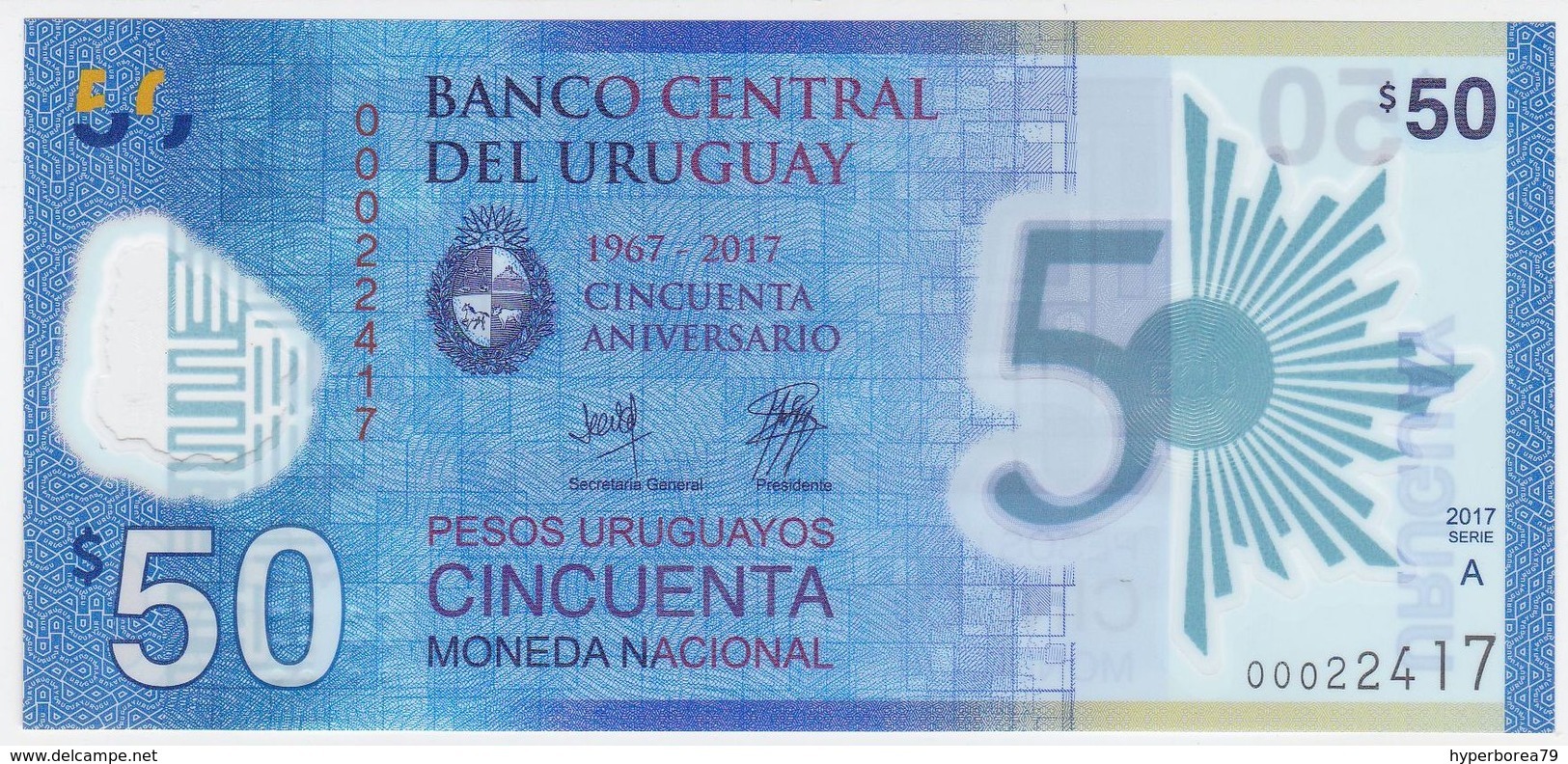 Uruguay NEW - 50 Pesos 2017 - UNC - Uruguay
