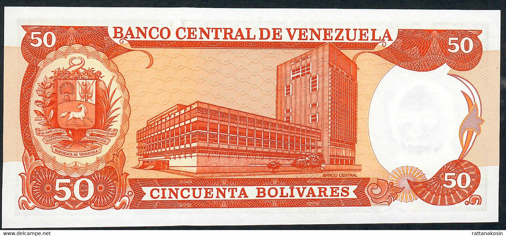 VENEZUELA P65e  50 BOLIVARES  1995  #U           UNC. - Venezuela