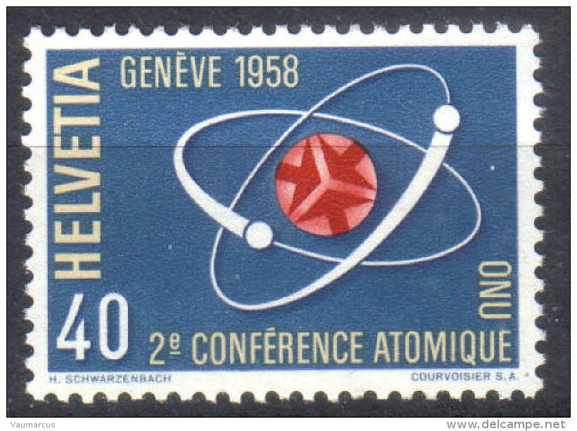 Zu 338 / Mi 662 / YT 611 Conférence Atomique ** / MNH Voir Description - Nuovi