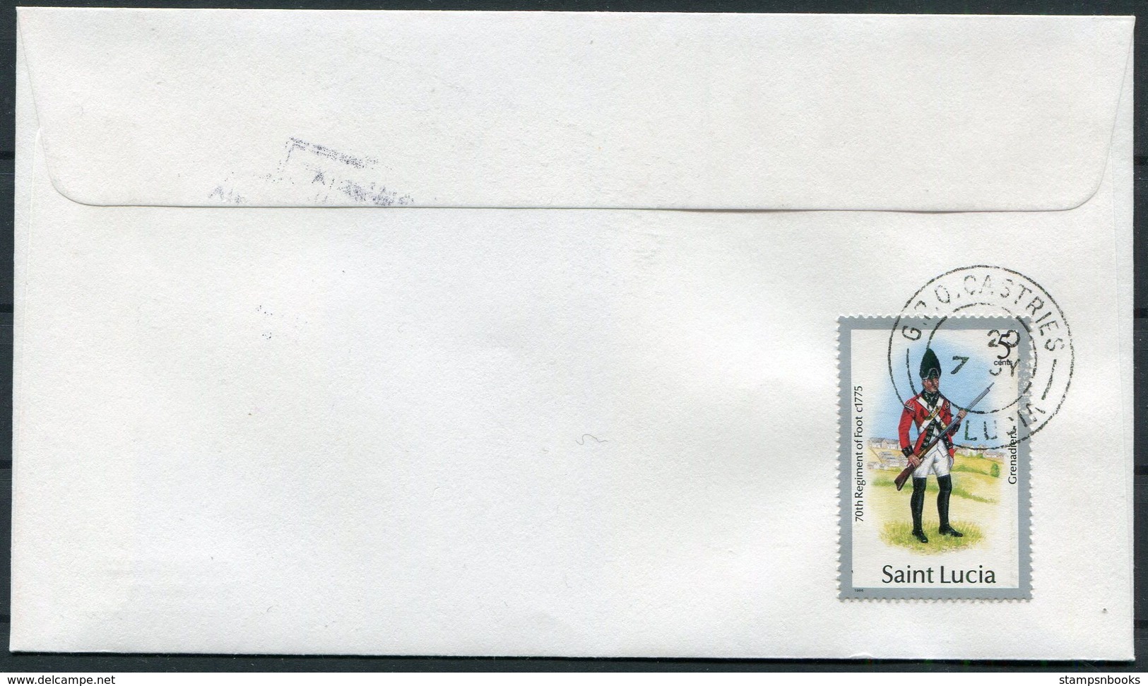 1986 Colombia Pope John Paul 2, Papal Visit Cover Baranquilla / Castries, Saint Lucia - Colombia