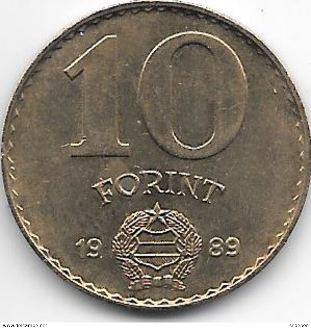 Hungary 10  Forint 1989 Km 636  Xf+ - Hungría