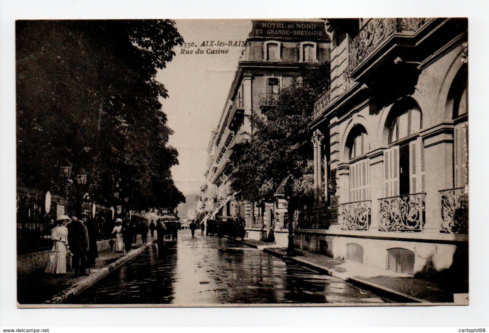 - CPA AIX-LES-BAINS (73) - Rue Du Casino (belle Animation) - Photo Goutagny 330 - - Aix Les Bains